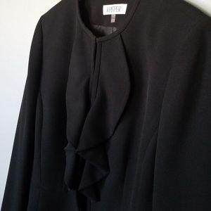 Kasper Ruffled Front Blazer